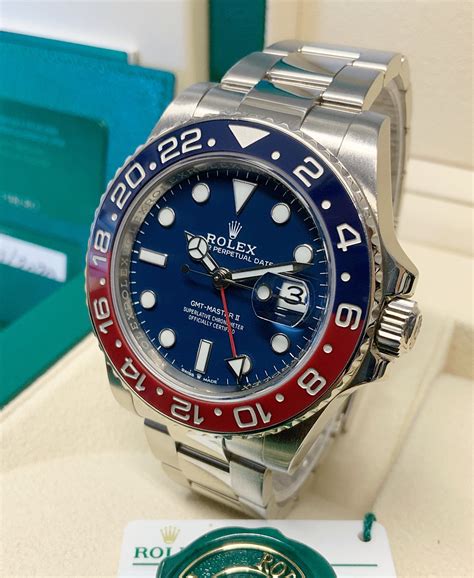 rolex gmt master ii 40mm 18k white gold|rolex gmt pepsi white gold.